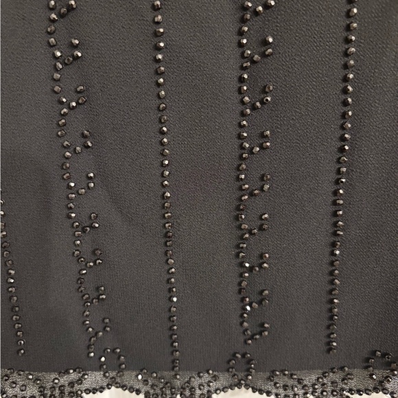R&M Richards Elegant Black Beaded Blouse - Picture 4 of 4